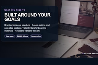 create a branded proposal and client onboarding system
