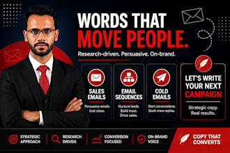 write high converting email copy, sequences and sales funnels
