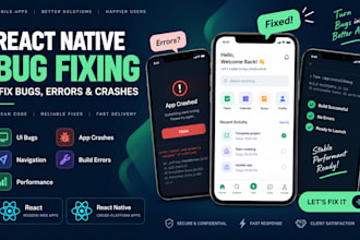 fix bugs and issues in your react or react native app