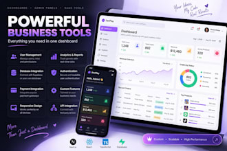 build a modern admin dashboard with nextjs and react