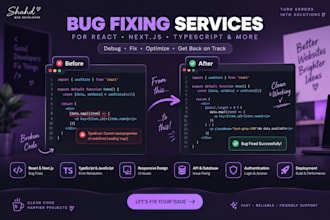 fix react nextjs typescript bugs and website errors