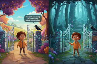 illustrate children story book illustration and children story book cover