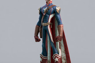 create an amazing superhero or fantasy comic illustration