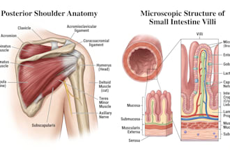 draw professional anatomy images and medical illustrations