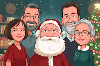 draw your christmas pet portrait