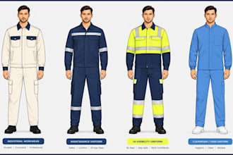 create professional custom uniform and workwear designs
