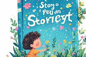 draw cover book illustration and story book illustration