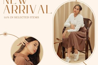design fashion social media post and eid sale banner for your brand
