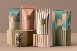 make a design vape and product packaging artwork