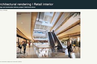 create one architectural rendering from your existing 3d model