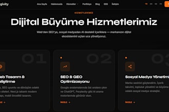 design and develop a modern website