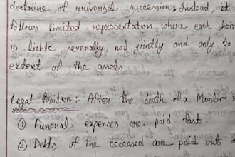 provide professional handwriting services
