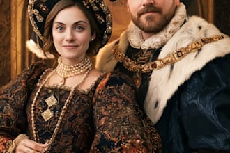 create a custom royal renaissance portrait painting