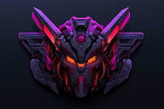 make custom futuristic cyberpunk logo for you