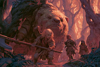 fantasy dnd character art and dnd character