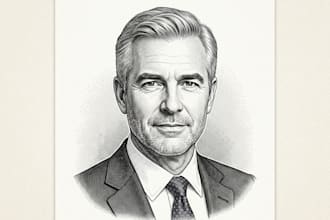 draw a hedcut wsj portrait style from photo