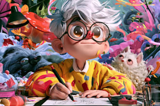 design characters and draw illustrations