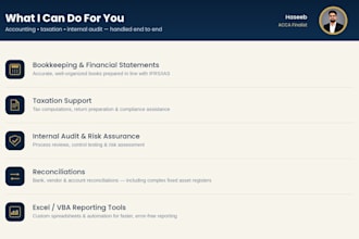 do accounting, bookkeeping, quickbooks cleanup, catchup, setup and reconcil