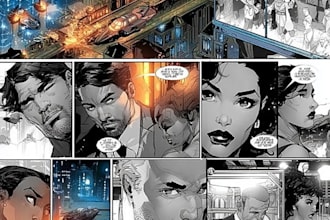 do manga illustration book, manga storyboard, webtoon