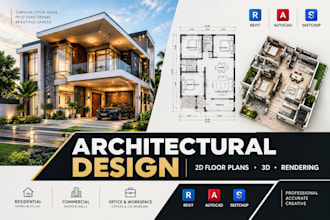 design architectural floor plans, 3d house models and renderings