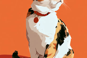 do disney pet portrait illustration