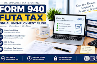prepare and file form 940 annual federal unemployment tax return