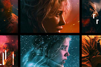 design creative movie poster and cinematic film artwork