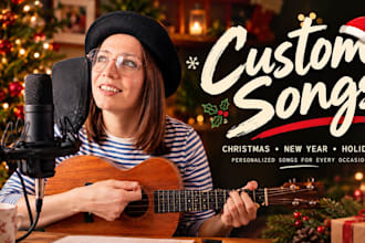 write and sing a custom christmas or new year song as a heartfelt gift