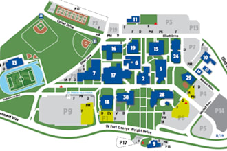 design a custom illustrated campus or wayfinding map
