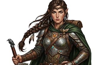 draw your fantasy,scifi or rpg character full body or portrait