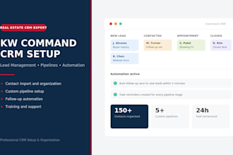 set up your kw command CRM for lead management and automation