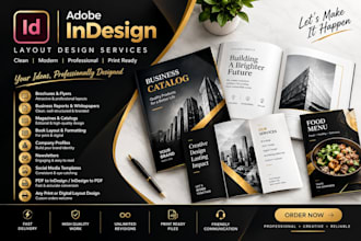 create professional adobe indesign layouts