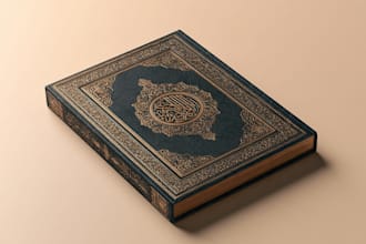 design an exceptional book cover in arabic and english