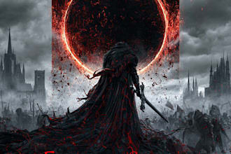 design stunning fantasy book cover art book design, e book