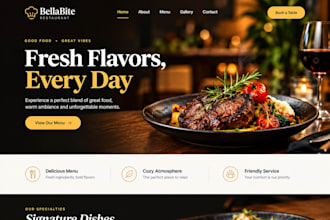 design wix cafe website, restaurant menu, booking  online ordering forms and SEO