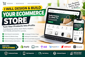 build salla zid expandcart shopify shoplazza ecwid ecommerce website