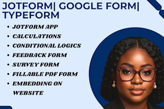 create branded typeform, google forms, jotform, ai chatbot
