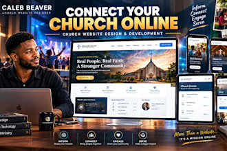 a nonprofit charity church website with donation system on wordpress