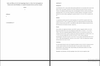 research paper, systematic review, case report, manuscripts, literature review