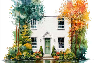 turn your home into watercolor painting