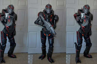 create custom cosplay armor wearable full anime halloween cosplay props for con