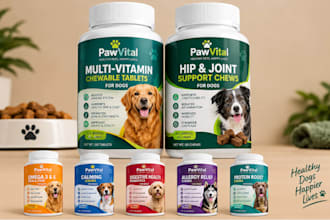 design pet food packaging, dog treat pouch, mylar bag and pet product label
