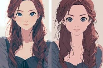draw commission into anime or manga style art