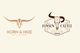 do cattle brand and ranch logo design