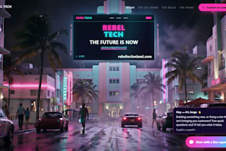 build a cinematic 3d scroll through website that walks visitors in