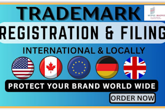 do worldwide trademark search and clearance report for your brand name and logo