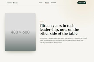 build your personal brand website, landing page or full site