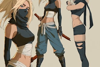 do anime character sheet for you