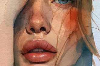 a watercolor illustration art
