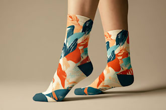 make a custom and pattern socks design